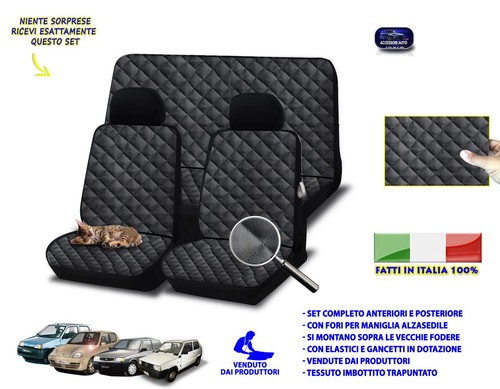 Coprisedili nero fiat - nero,